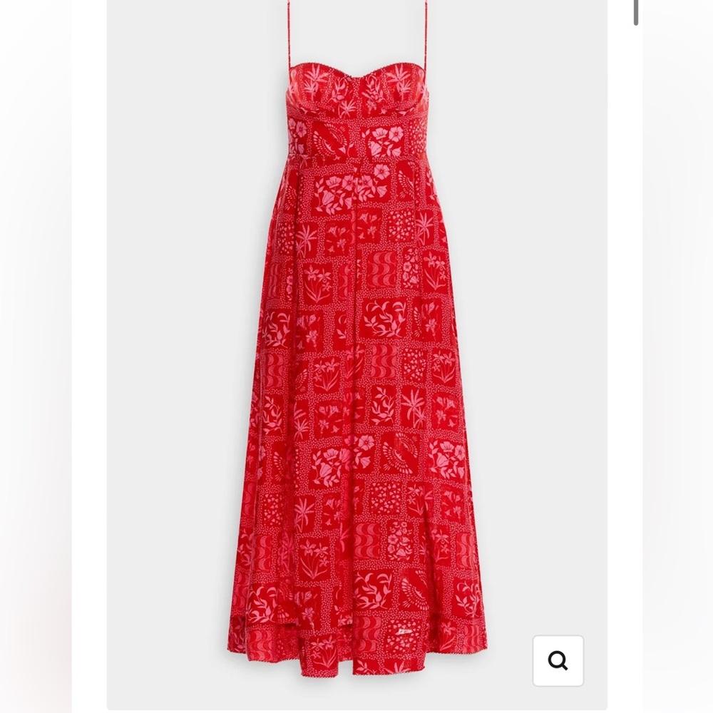 Agua by Agua Bendita Mambo Ipanema Escarlata Midi Dress by